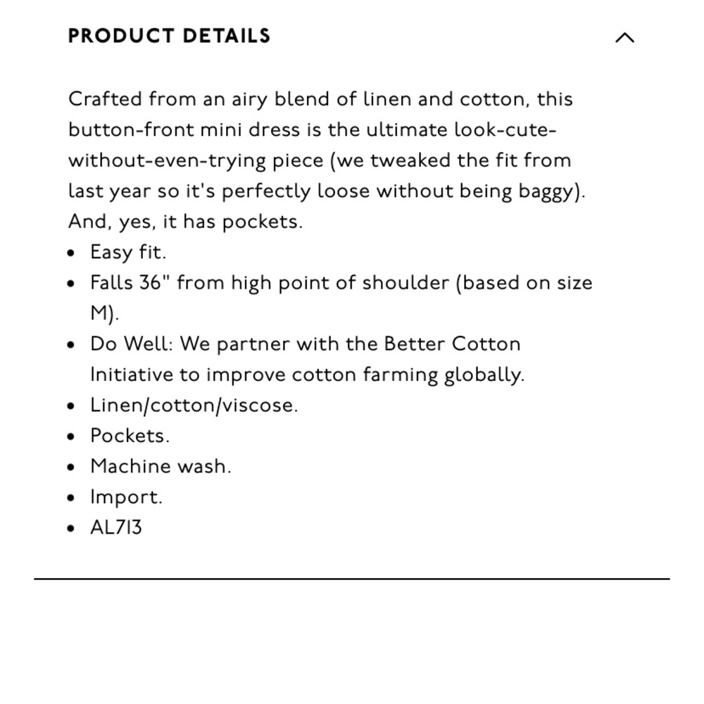 Madewell Linen-blend Vneck Button-front Mini Dress - Picture 6 of 9